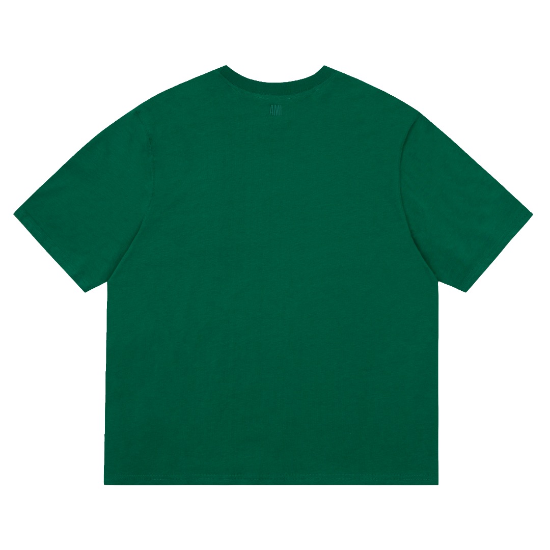 NEW夏のりあむ tシャツスーパーコピー Tシャツ 人気トップス 純綿 刺繡 シンプル グリーン_2