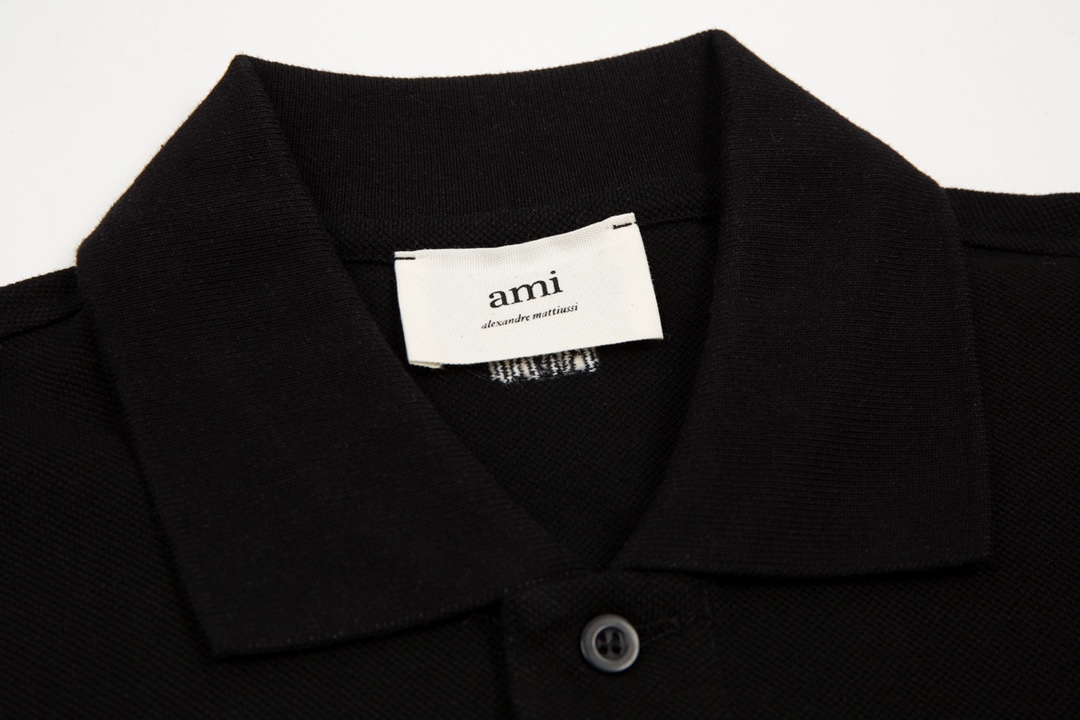 amiri バイマｎ級品 純綿 ポロシャツ トップス シンプル 人気ファッション ブラック_3