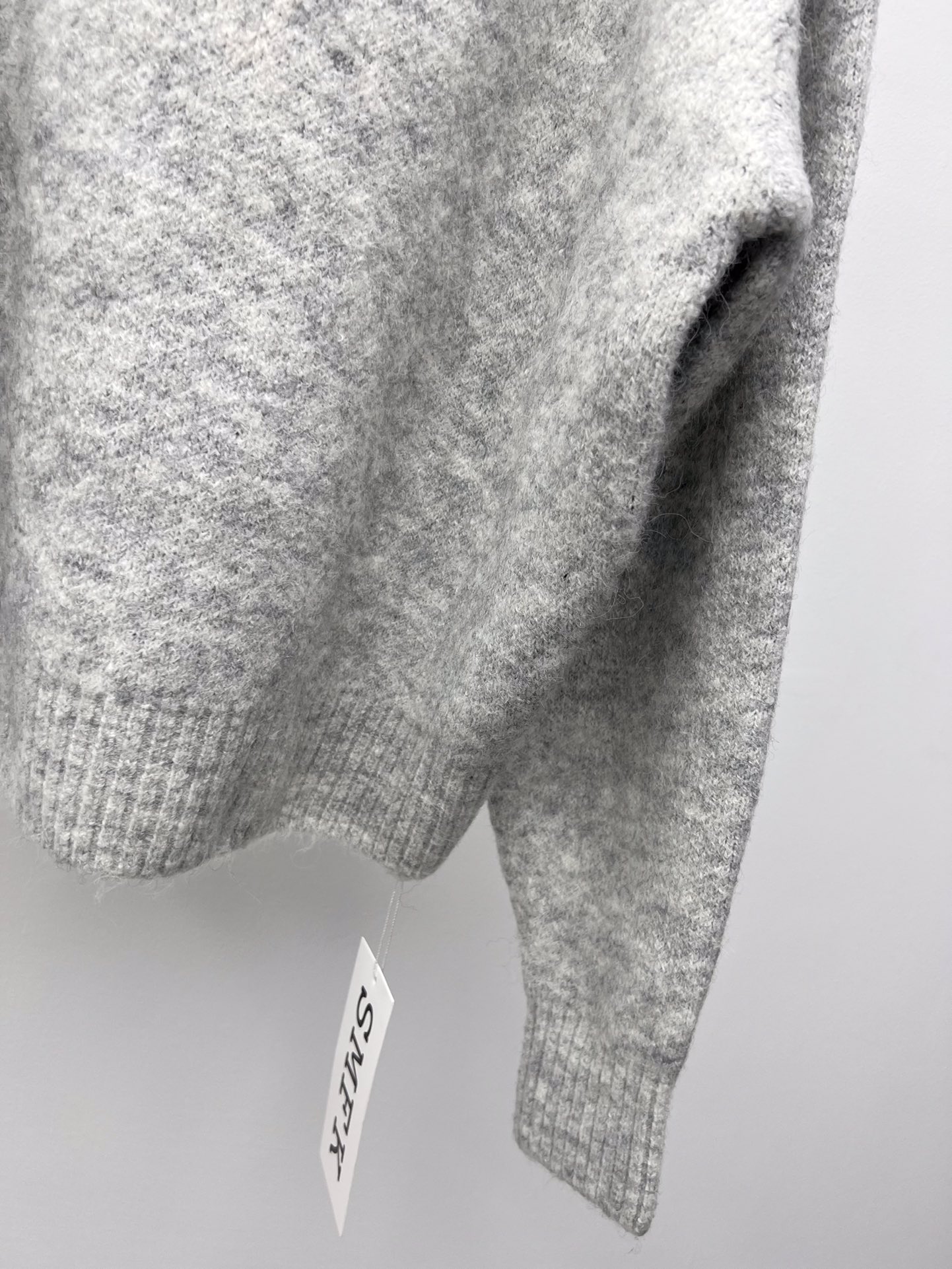 SMFK【お買い得豊富なセーター ami激安通販 トップス 柔らかい ウール 暖かい フード付き グレイ_5