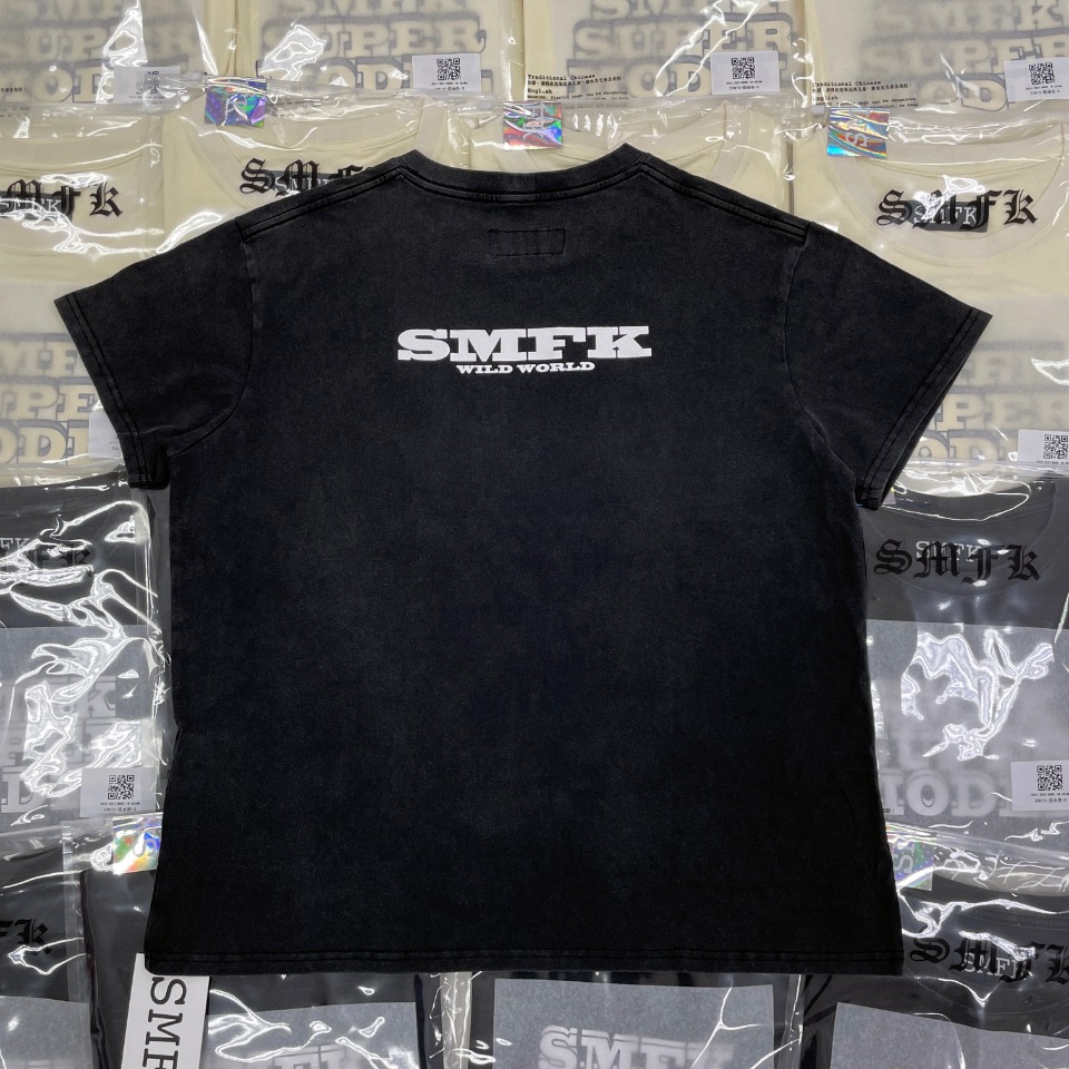 smfkコピー 短袖トップス 人気新品 カジュアルTシャツ 品質保証 ファッション 2色可選 ブラック_3