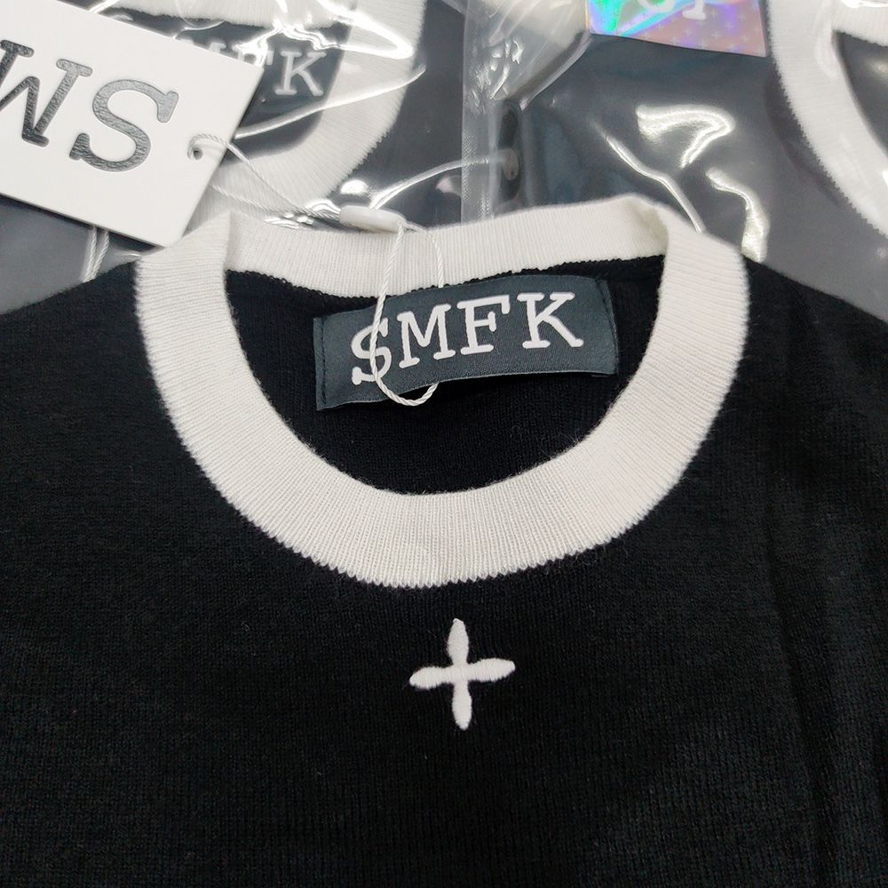 smfk通販スーパーコピー 短袖トップス 人気品 カジュアルTシャツ 品質保証 ファッション ブラック_4