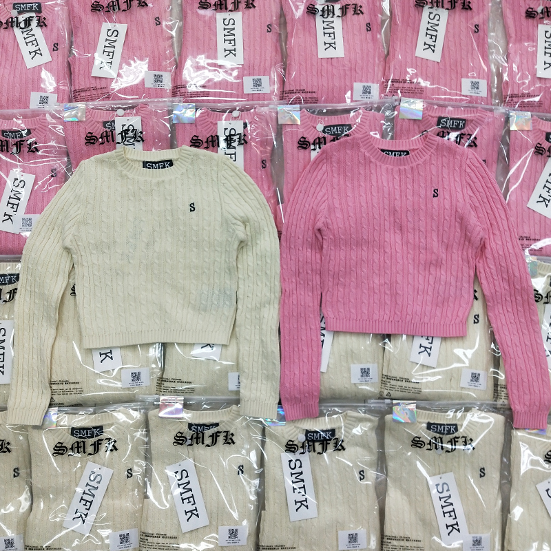 SMFK sm2ニットスーパーコピー人気 ショットセーター ファッション カラフル 2色可選 ピンク_1