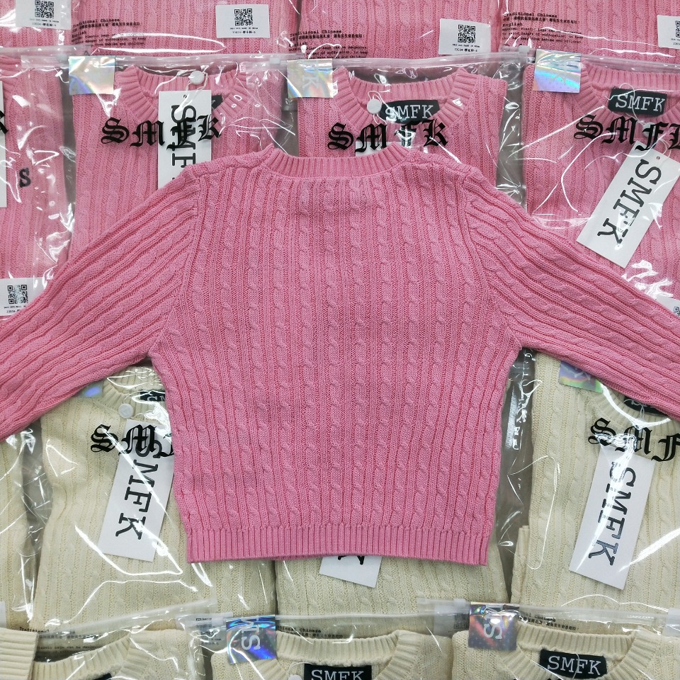 SMFK sm2ニットスーパーコピー人気 ショットセーター ファッション カラフル 2色可選 ピンク_3