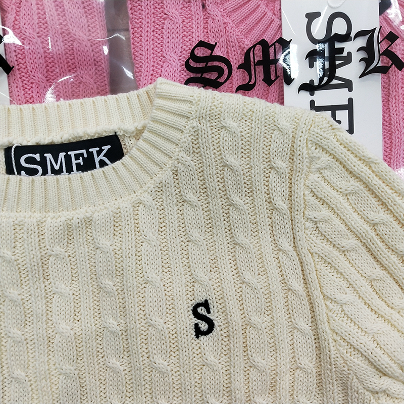 SMFK セーターマシーン偽物人気 ショットセーター ファッション カラフル 2色可選 ホワイト_5