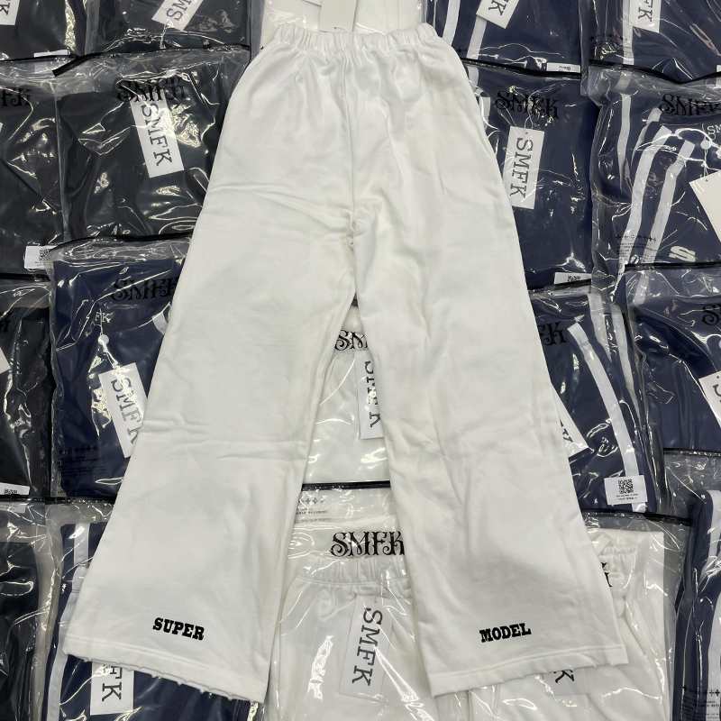 smfk ズボンセットアップｎ級品 筒形ズボン人気 カジュアルパンツ ファッション ホワイト_2