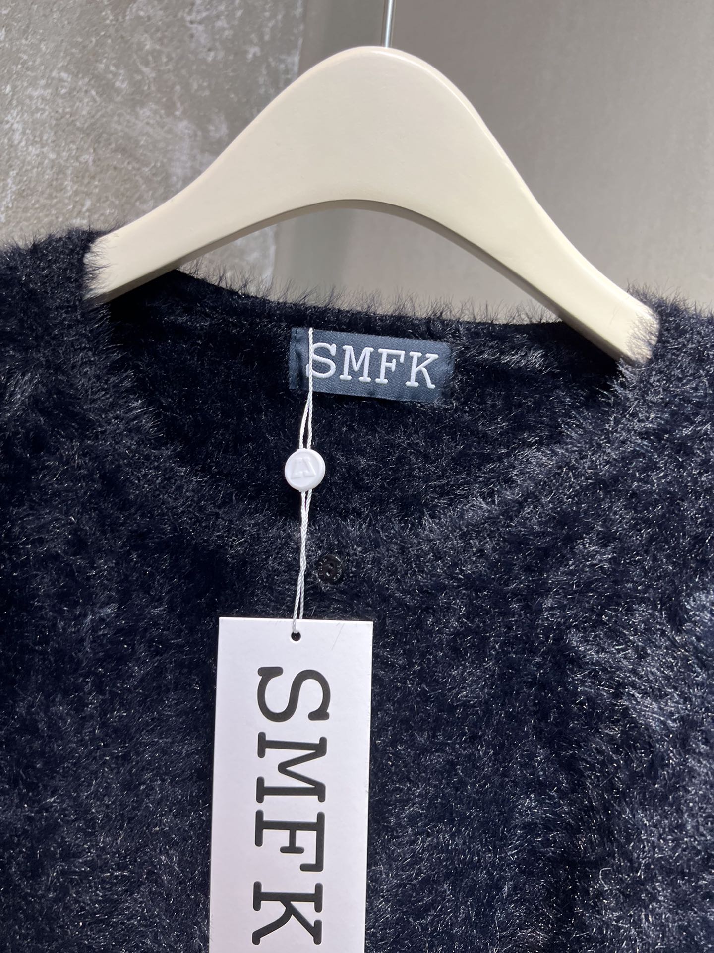 大活躍 SMFKセーター素材ｎ級品 暖かい ウール 柔らかい ショット セクシー シンプル ブラック_3