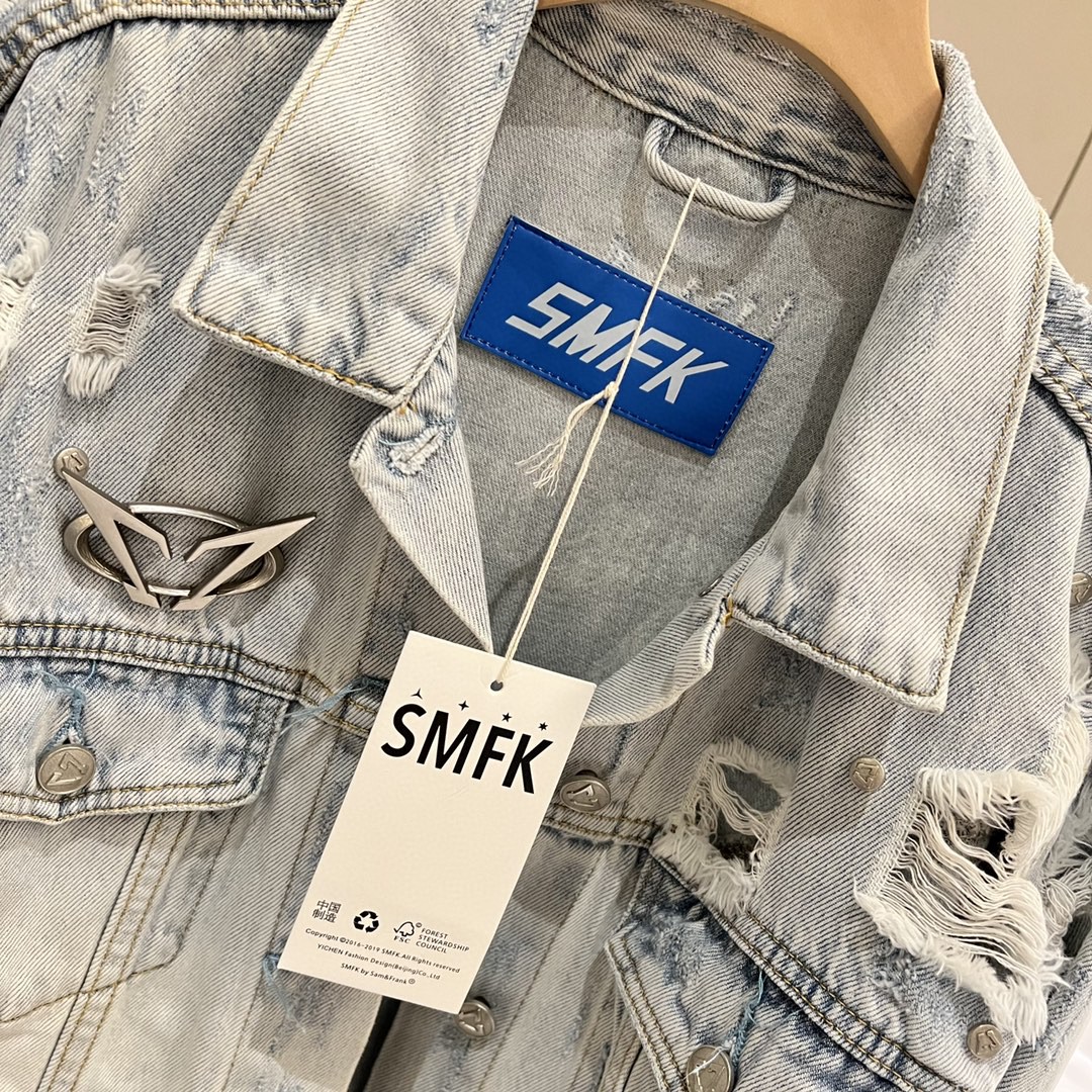 SMFKa.s.m ジャケットコピー デニムアウター ファッション 人気新作 ホワイト_3