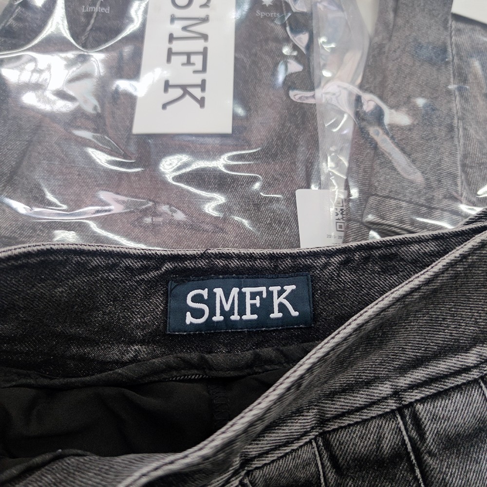 SMFKスカート サマンサモスモスｎ級品 半身スカート レディース 純綿 デニム 可愛い グレイ_5