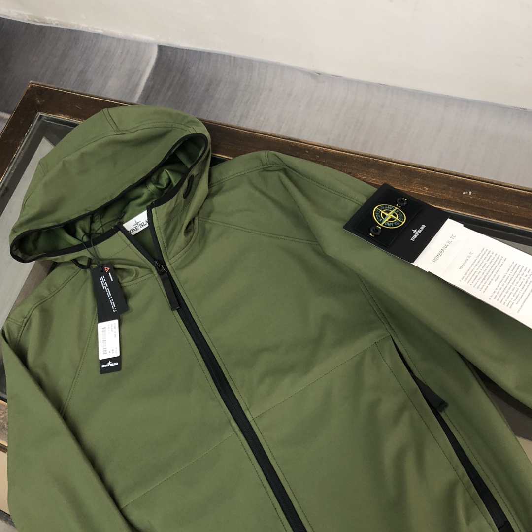 ストーン アイランド アウター 人気ｎ級品 トップス 防水ジャケット ファッション メンズ 2色可選 グリーン_3