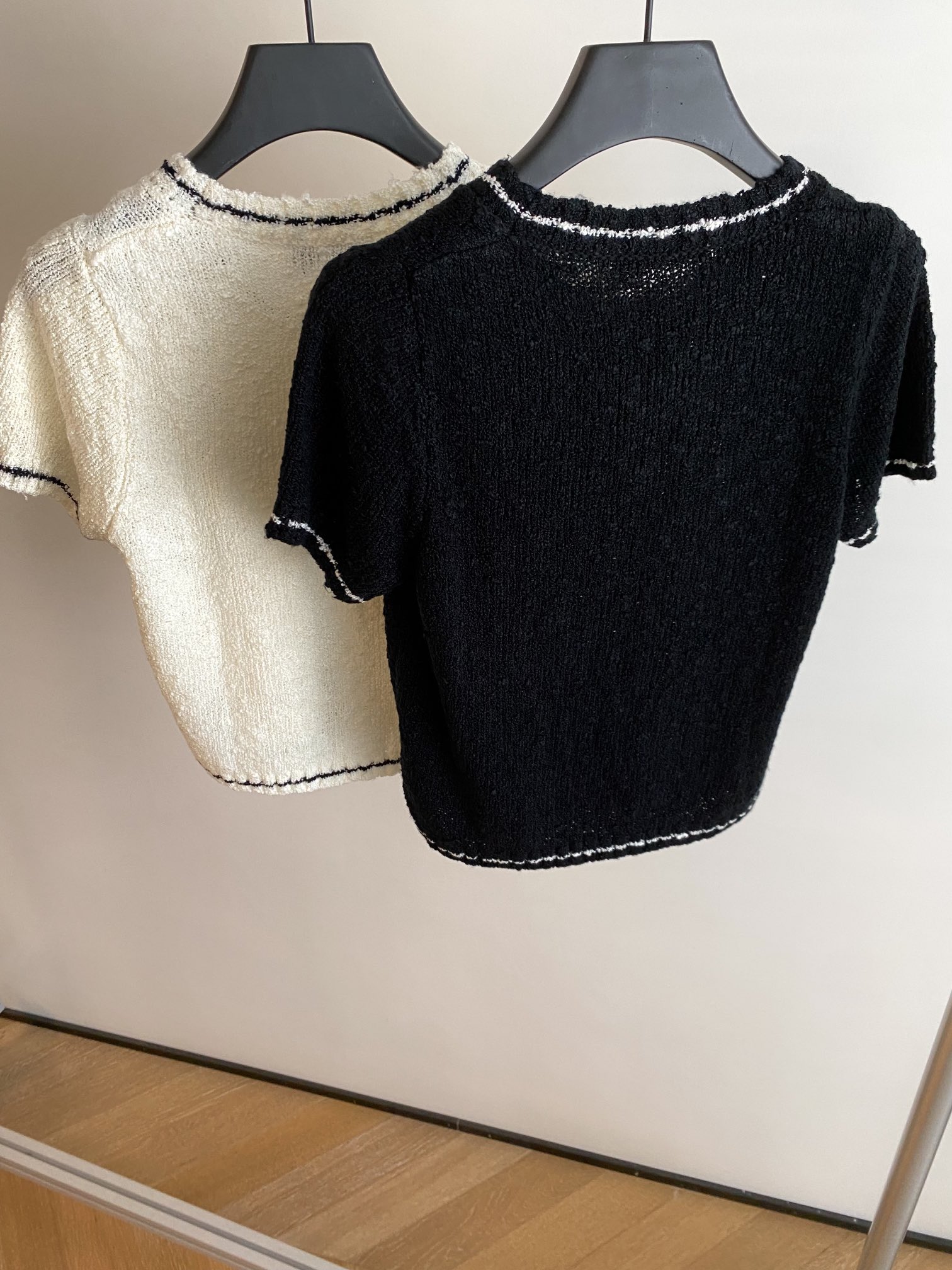 激安大特価最新作のSMFKセーター アマゾン偽物 短袖トップス ニット 刺繡 人気もの 2色可選_8