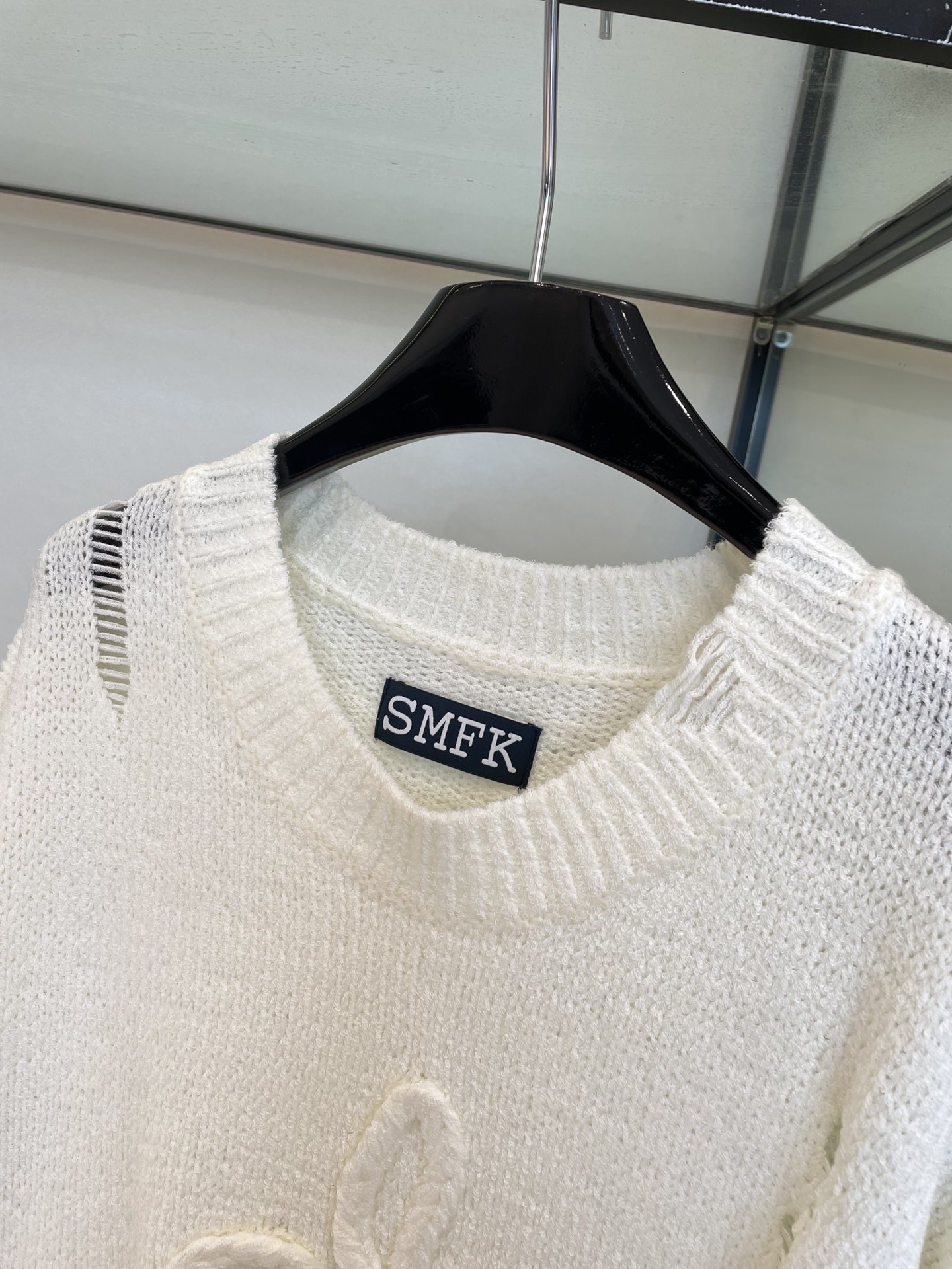 SMFKセーター メーカーコピー 長袖トップス ニット シンプル 暖かい ゆったり 品質保証安い ホワイト_2