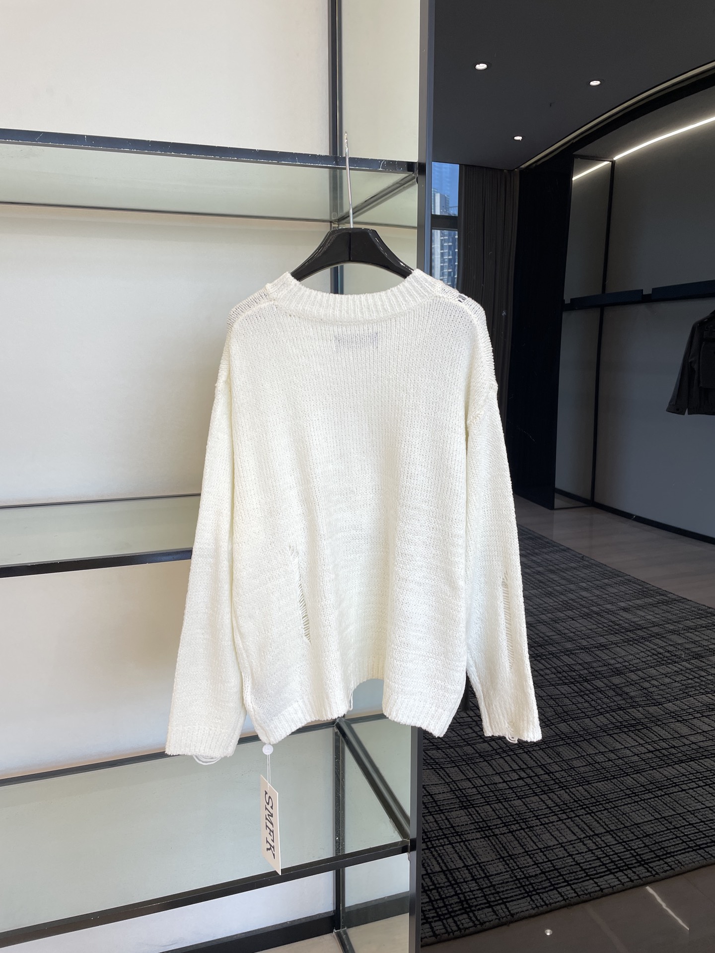 SMFKセーター メーカーコピー 長袖トップス ニット シンプル 暖かい ゆったり 品質保証安い ホワイト_6