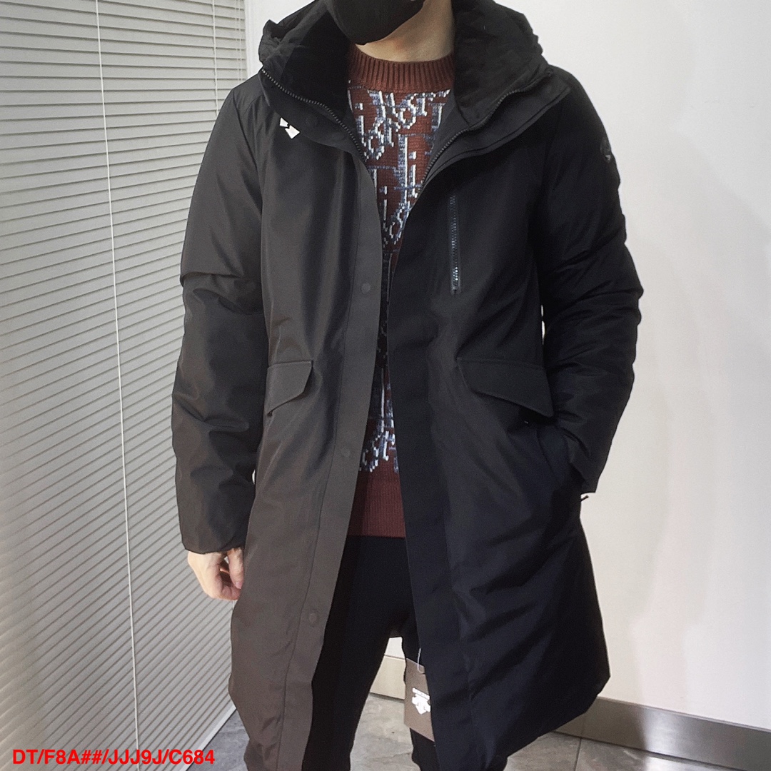 デサント ジャケット セットアップスーパーコピー ファッション 快適 ダウン ロング 暖かい ブラック_4
