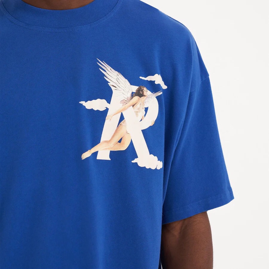 人気セールHOT tシャツ オリジナル プレゼントコピー 純綿 天使プリント 半袖 トップス メンズ 2色可選_4
