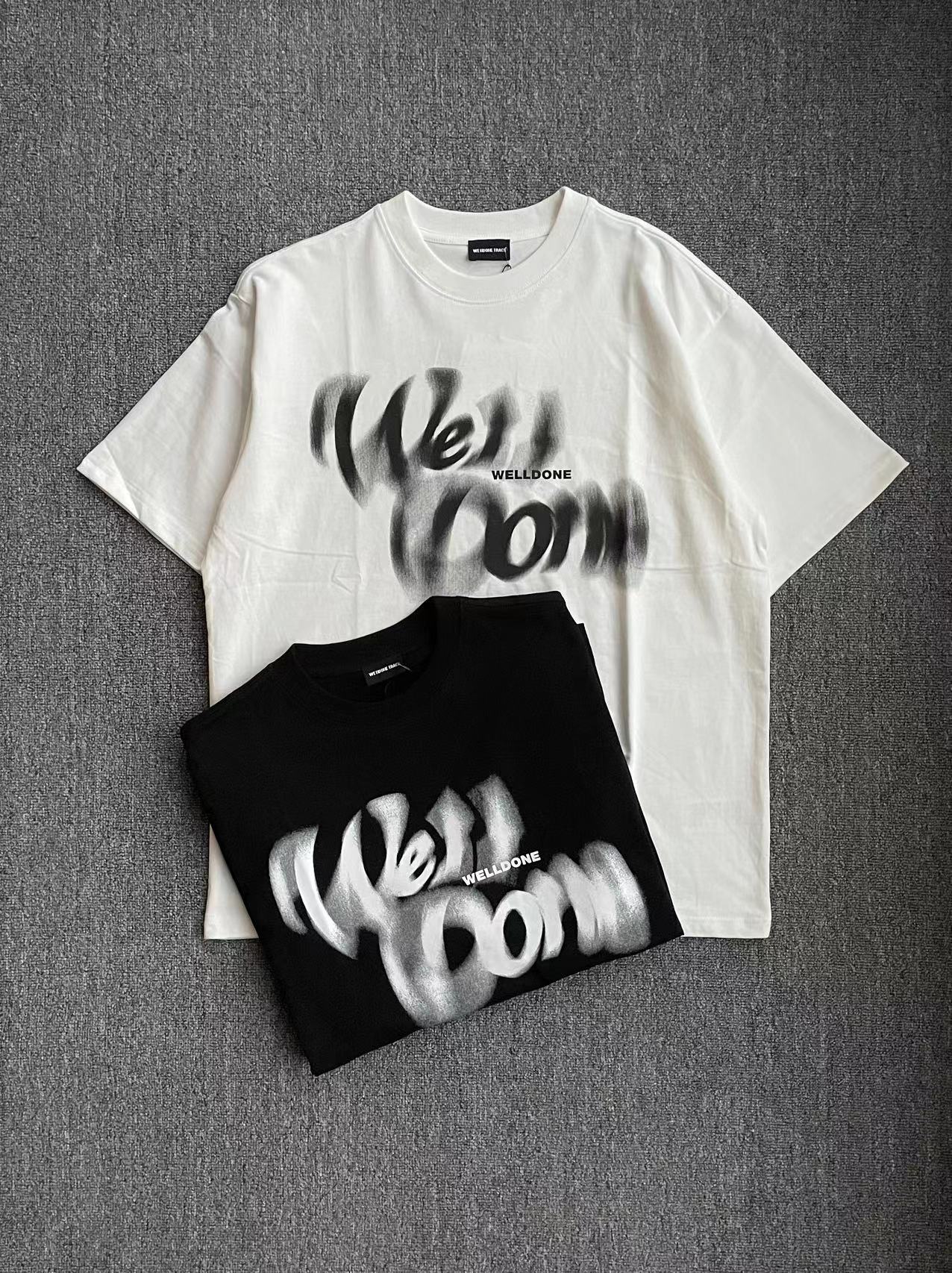 we11done トップスのレングスとはスーパーコピー 人気新品 純綿 ゆったり Tシャツ 短袖 シンプル 2色可選_6