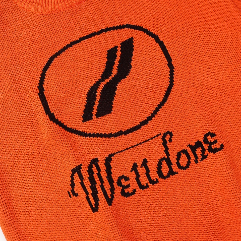 we11done ウェルダントップススーパーコピー ニットトップス 暖かい 人気 個性的 24年夏新款 3色可選 オレンジ_4
