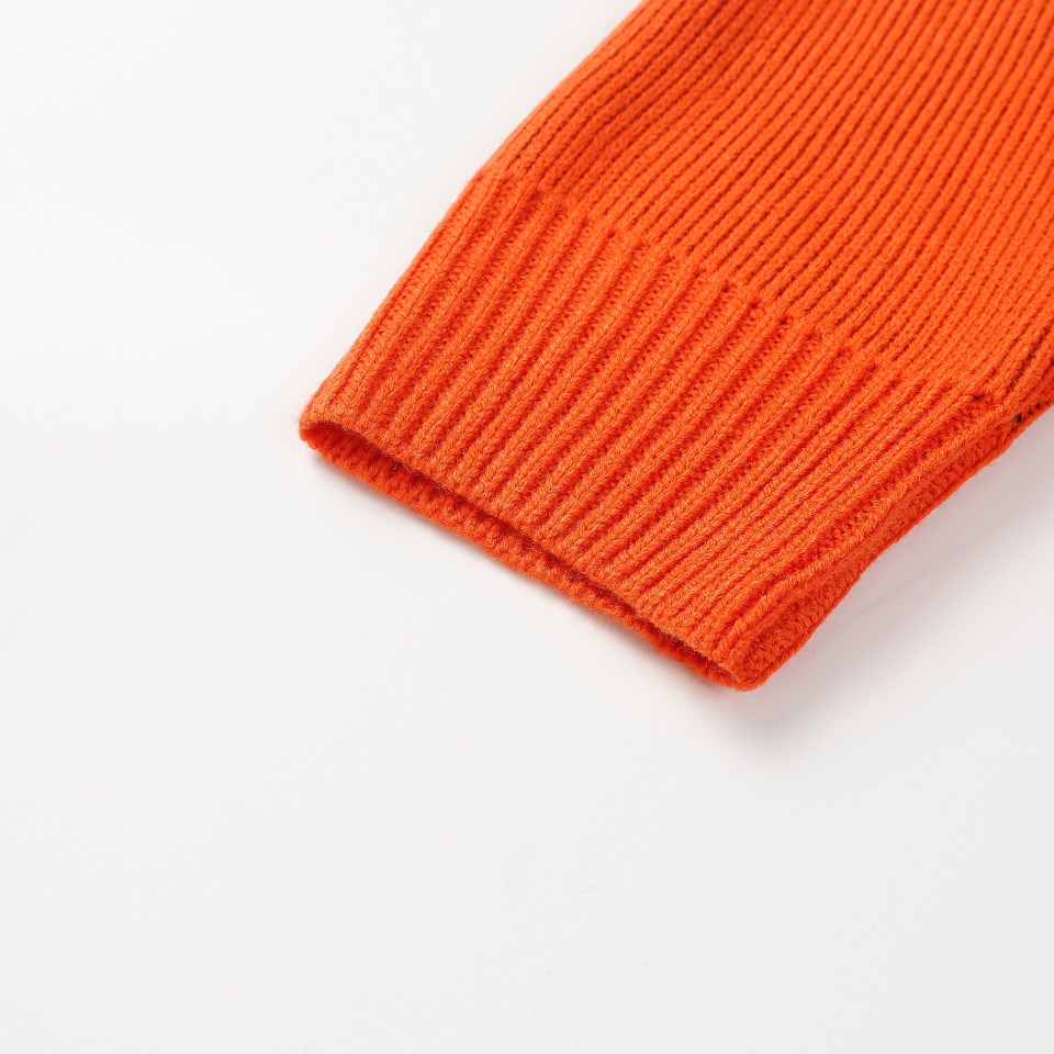 we11done ウェルダントップススーパーコピー ニットトップス 暖かい 人気 個性的 24年夏新款 3色可選 オレンジ_6