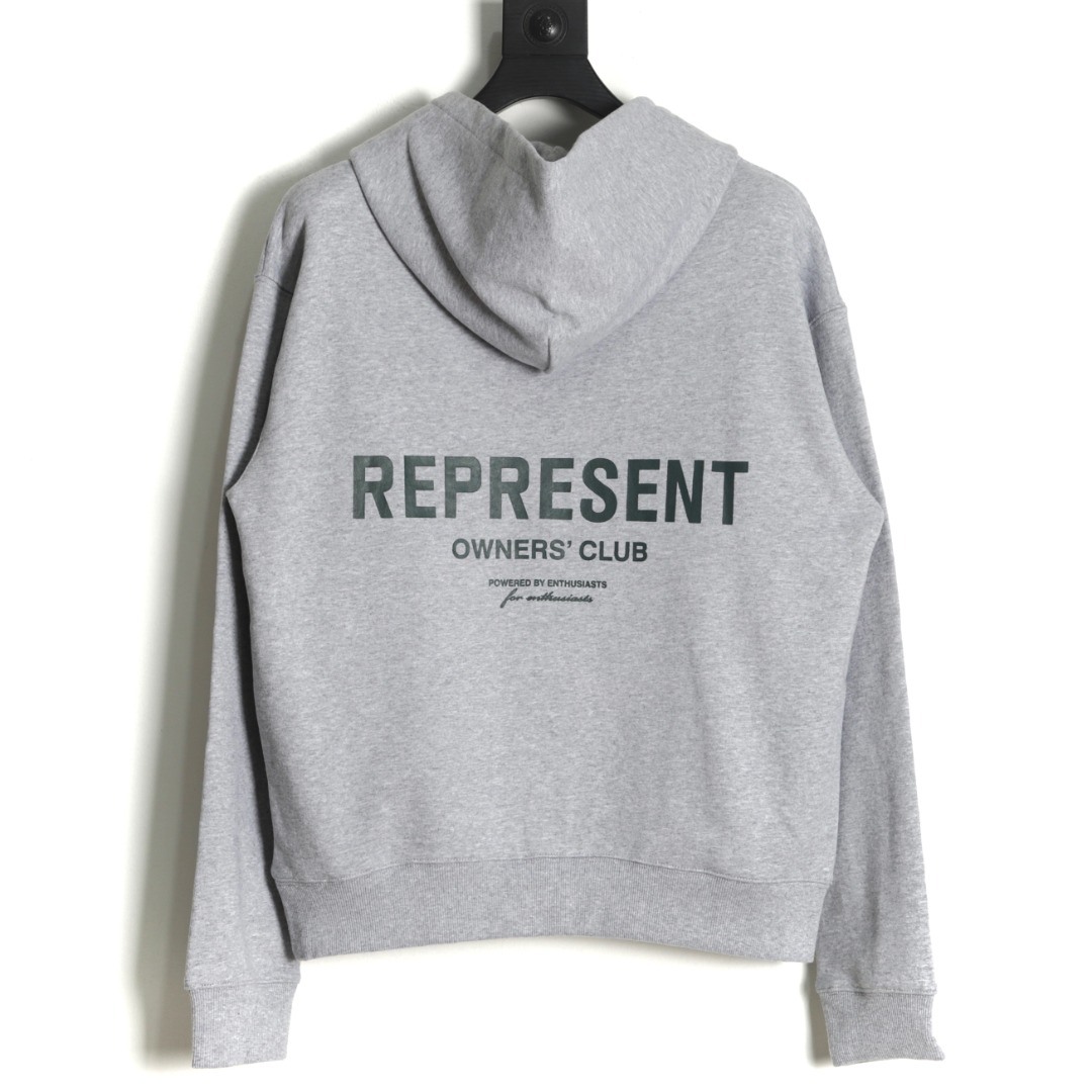 REPRESENT パーカーエイプｎ級品 カジュアル 大販売 トップス 人気 フード付き 純綿 シンプル グレイ_2