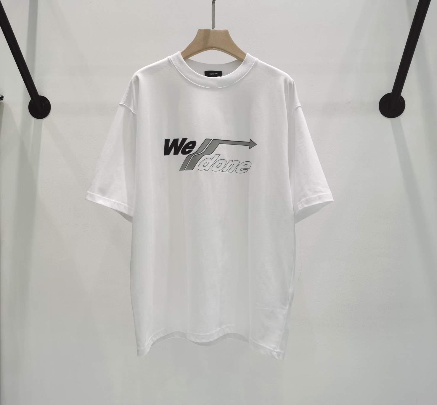 WE11DONE ウェルダンの意味スーパーコピー男女兼用 純綿トップス 人気 Tシャツ 短袖 ホワイト_1