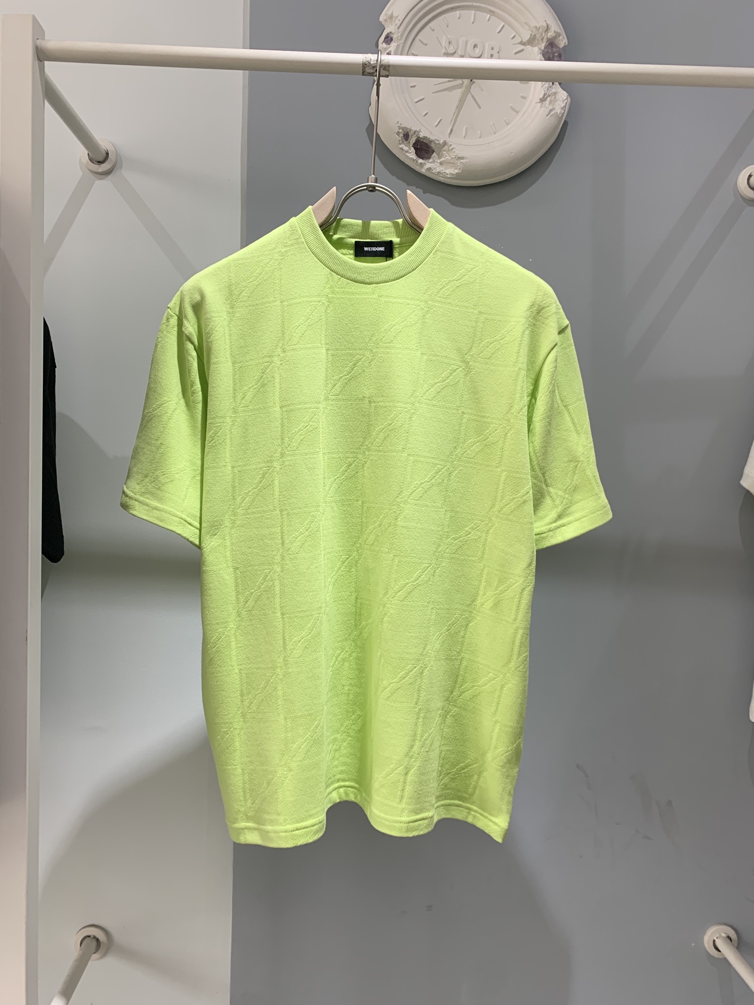WE11DONE ウェルカムヘル tシャツｎ級品 最安値人気 純綿トップス 人気新作 短袖Tシャツ 2色可選 グリーン_1