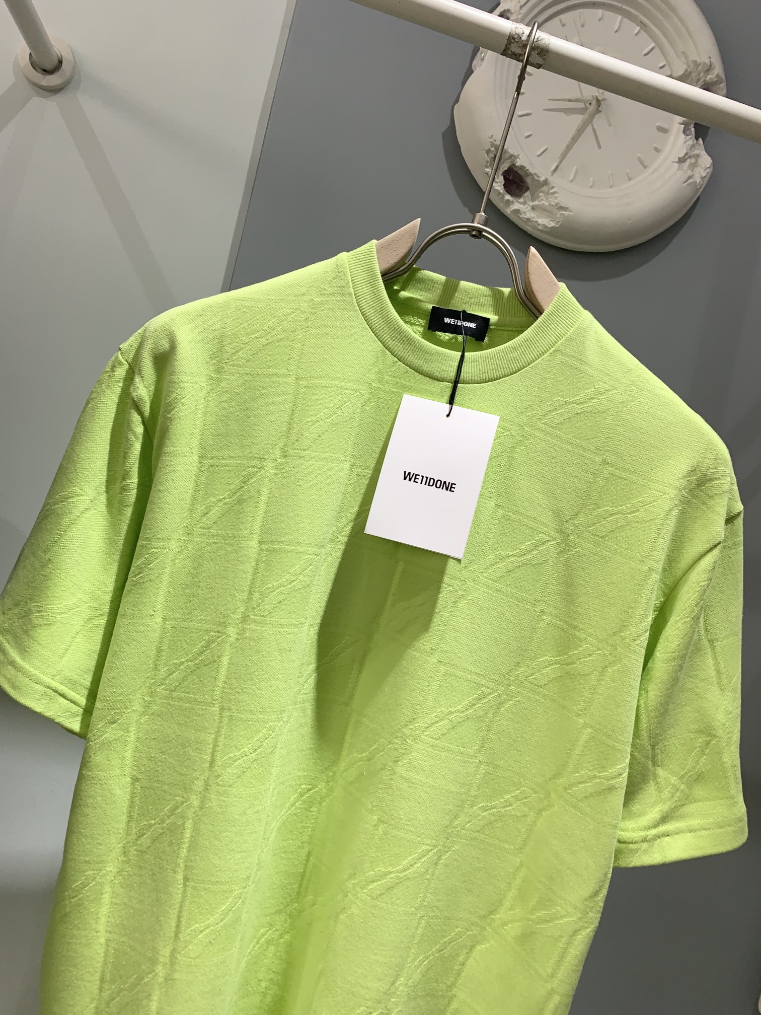 WE11DONE ウェルカムヘル tシャツｎ級品 最安値人気 純綿トップス 人気新作 短袖Tシャツ 2色可選 グリーン_3
