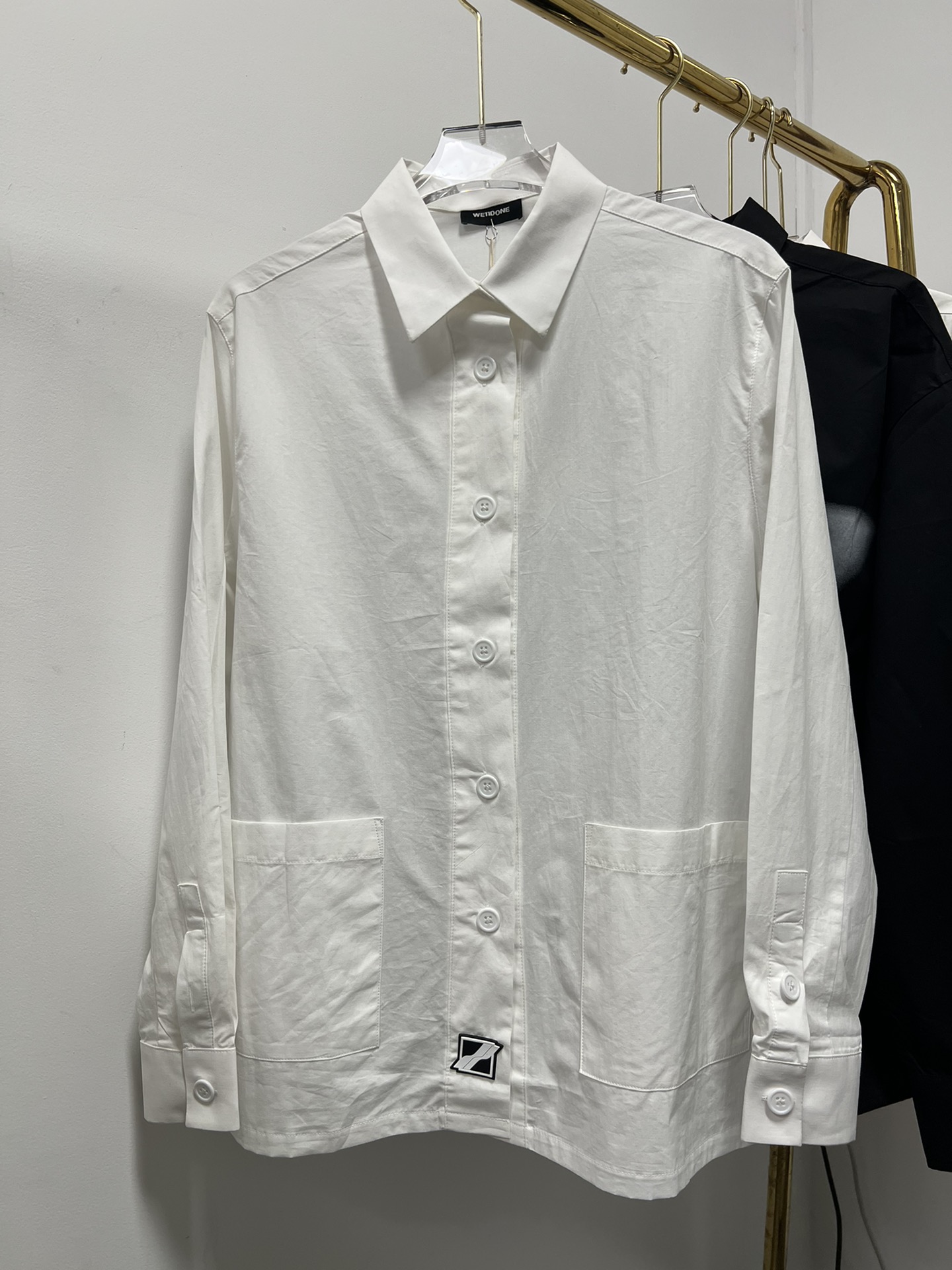 WE11DONE ダウンジャケット スウェーデンｎ級品 ビジネス シンプル 純綿シャツ トップス 2色可選 ホワイト_1