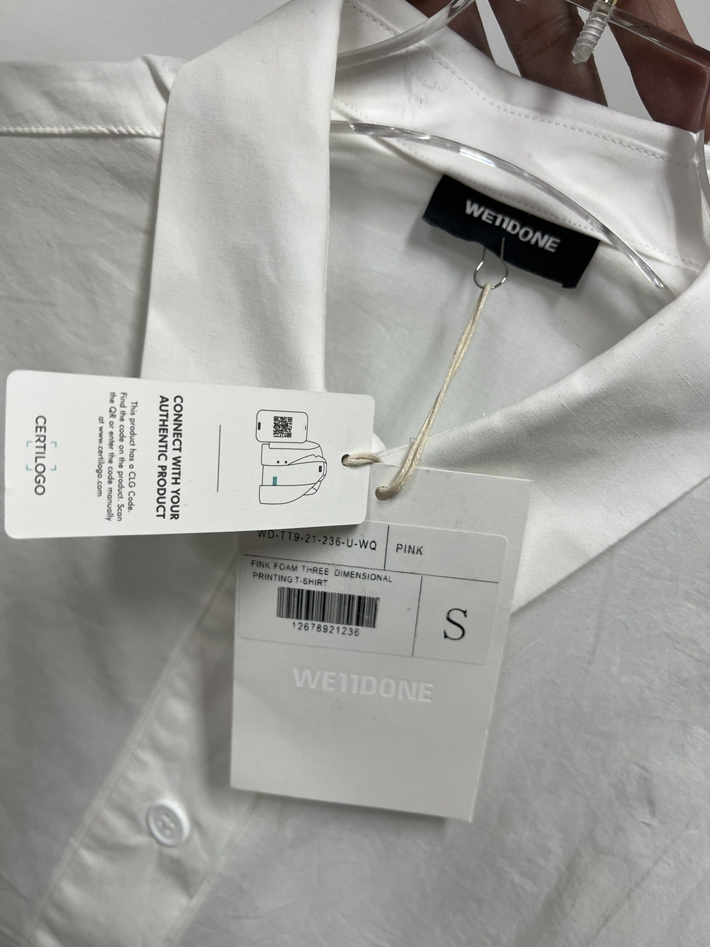 WE11DONE ダウンジャケット スウェーデンｎ級品 ビジネス シンプル 純綿シャツ トップス 2色可選 ホワイト_3