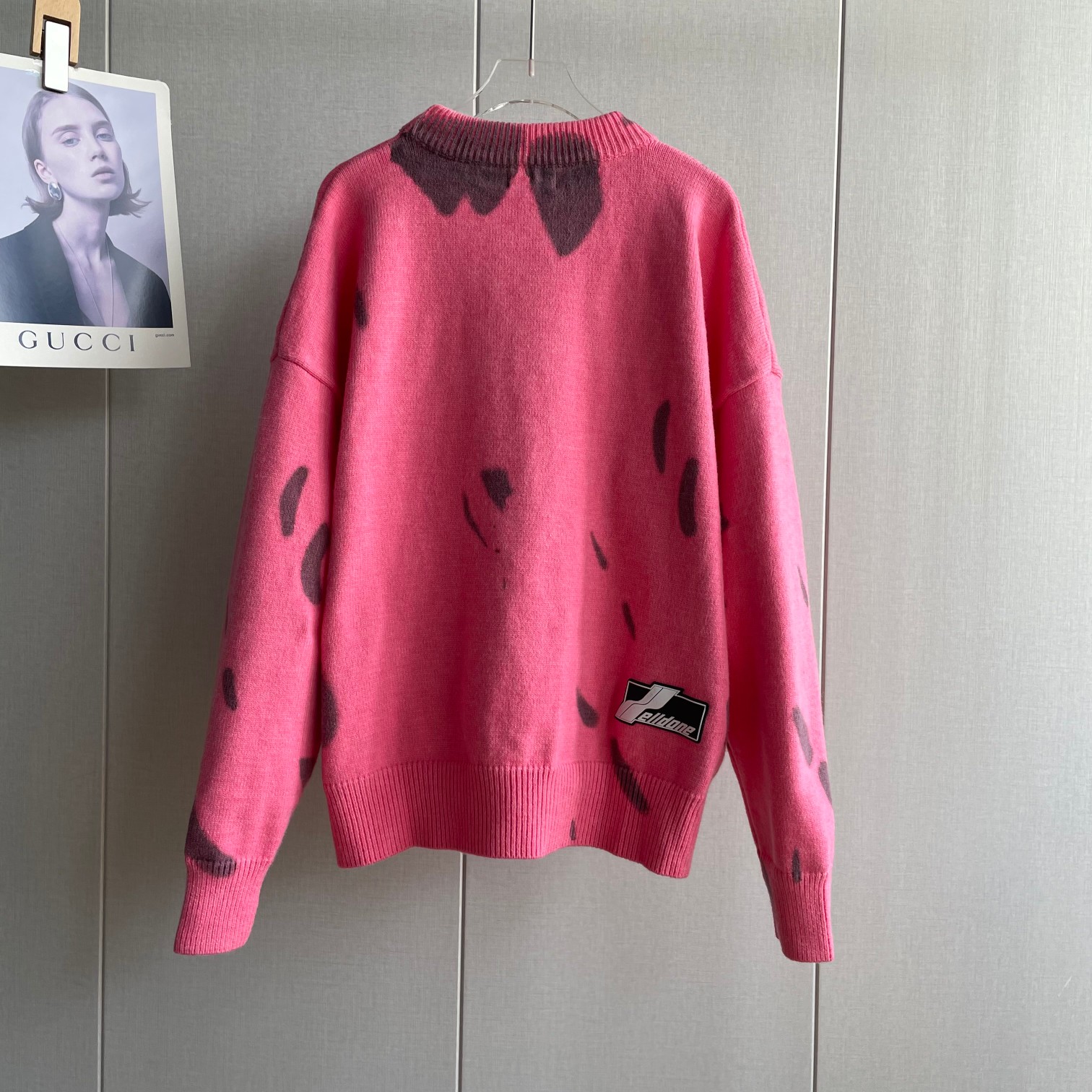 WE11DONE アウターウィメンズｎ級品 暖かい セーター ニット トップス ファッション ローズレッド_1