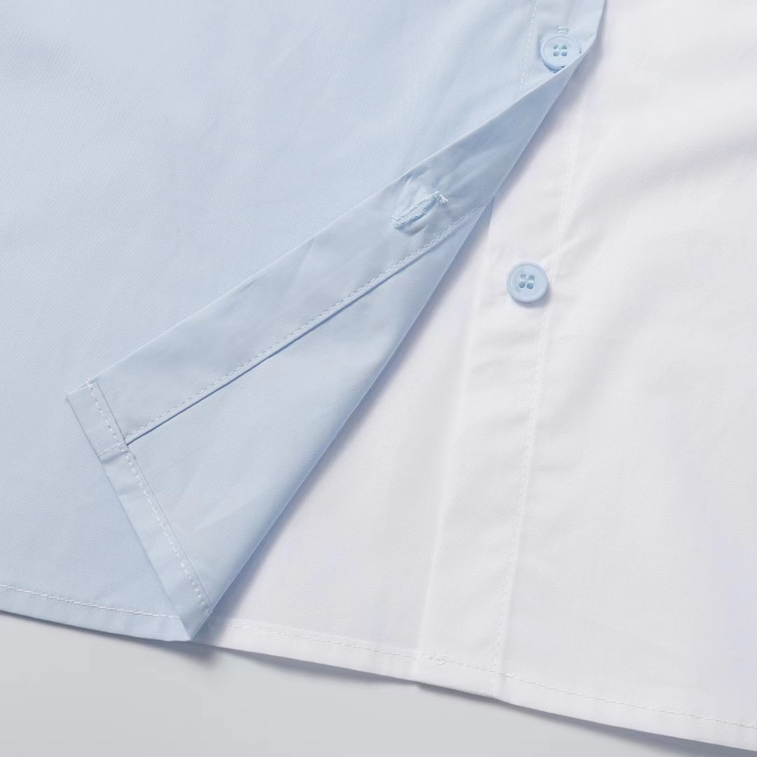 WE11DONE ウェルダン アパレルコピー 高級品 ビジネスシャツ トップス 男女兼用 2色可選 ブルー_7