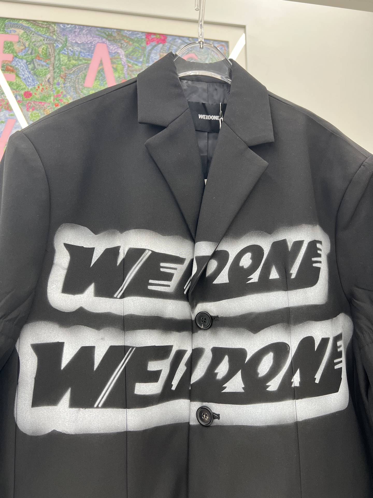 WE11DONE ウェルダン服スーパーコピー カジュアルスーツ ファッション ゆったり レディース ブラック_8