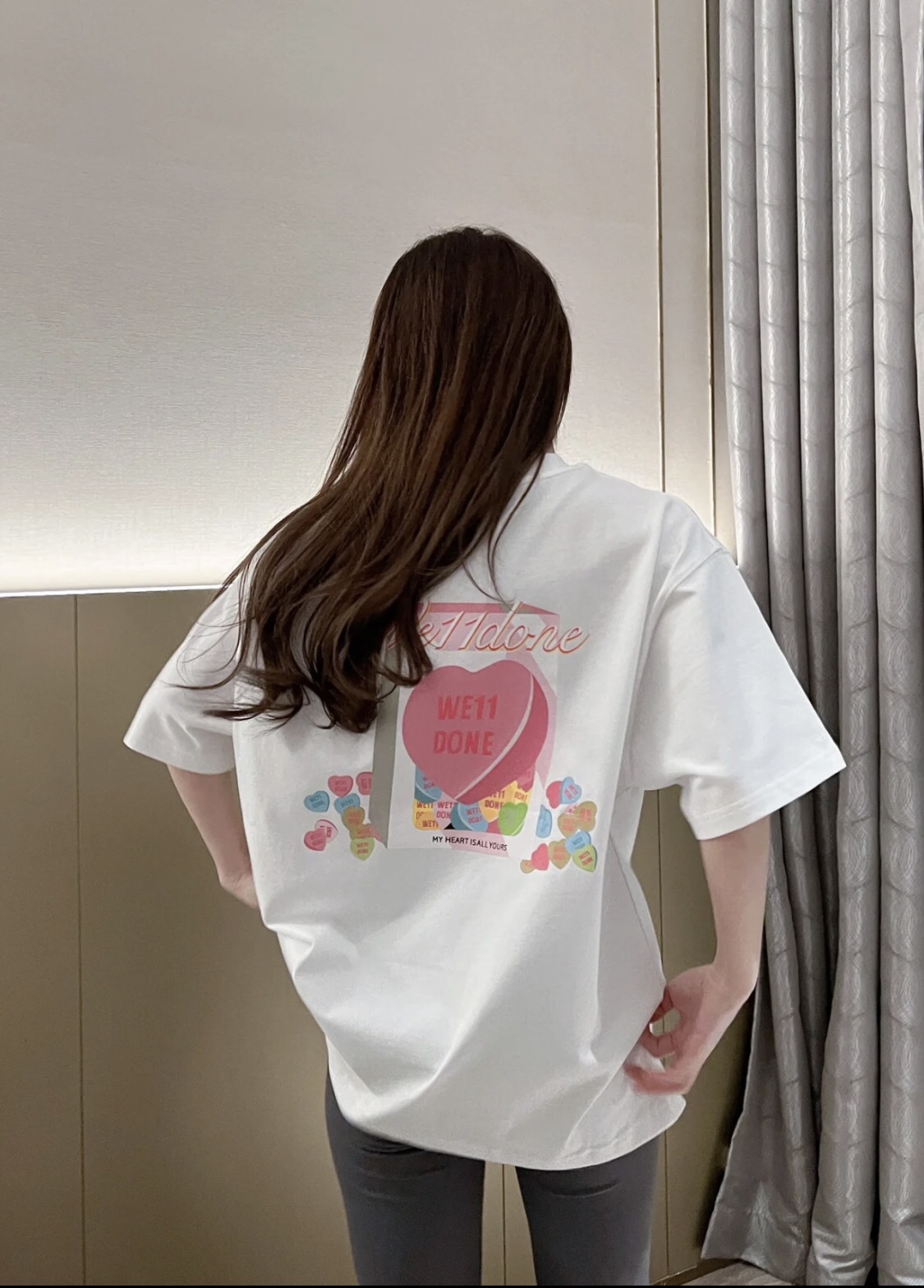 WE11DONE ウェルダンとは激安通販 人気定番可愛い 純綿tシャツ シンプルトップス ハット 3色可選_8