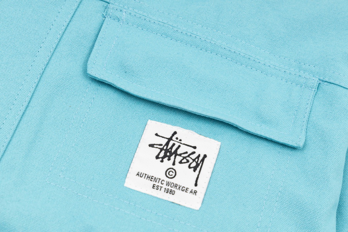 stussy 爆買い大得価 ステューシーセットアップ偽物 シンプル ジャケット 人気品 アウター ファッション ブルー_6