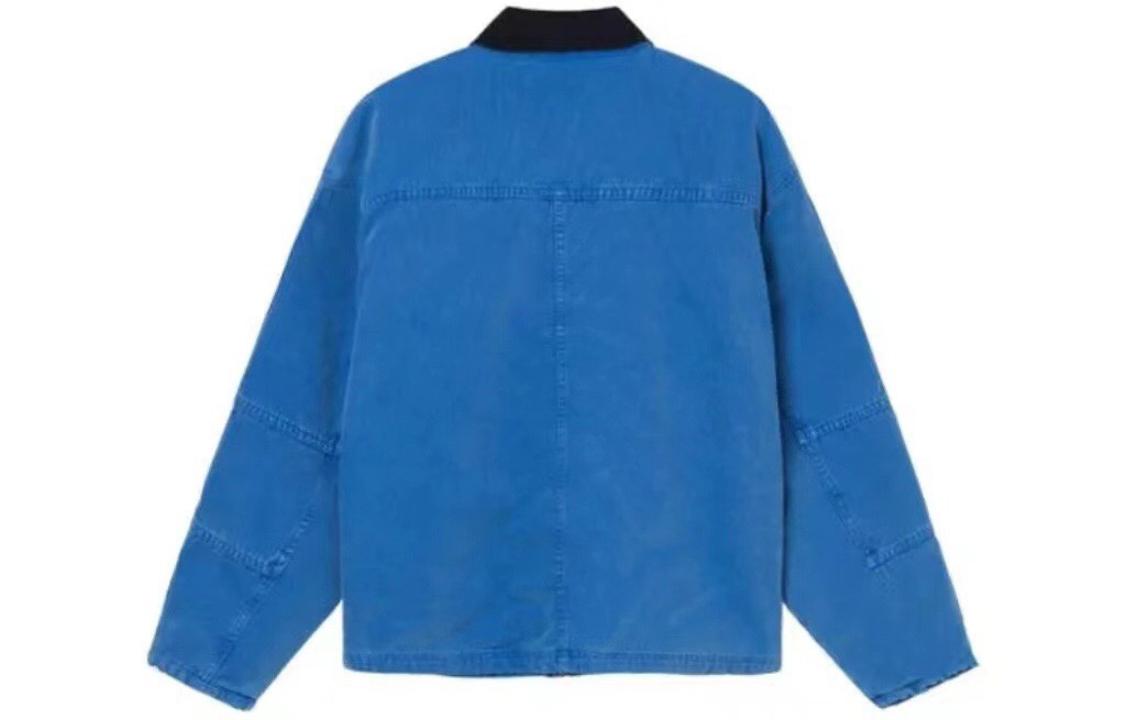 stussy ステューシー チェックジャケット偽物 ジャケット アウター 襟 青春 HOT品質保証 ファッション ブルー_2