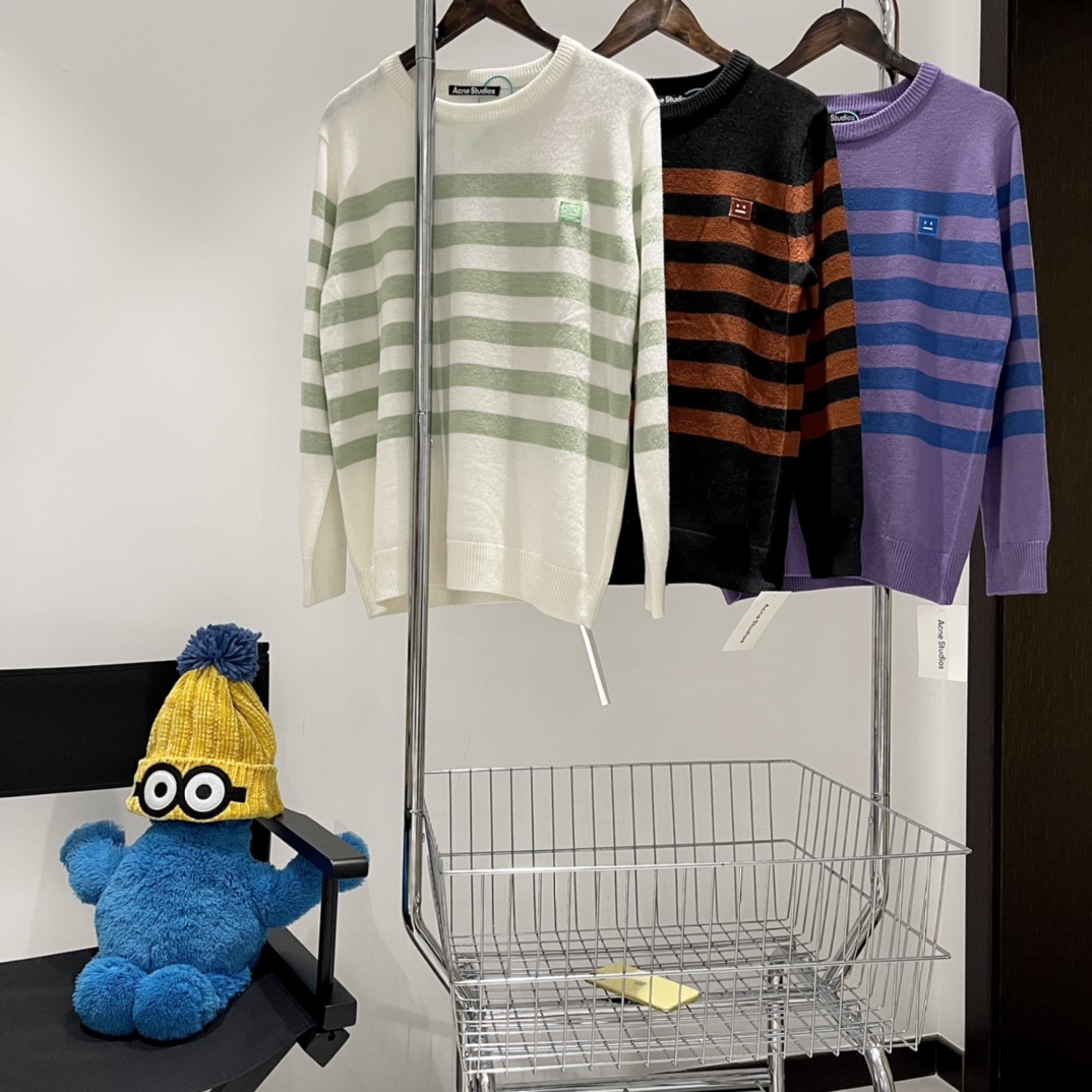 存在感のある アクネストゥディオズ ニット メンズコピー トップス 長袖 セーター 暖かい ゆたっり 3色可選_2