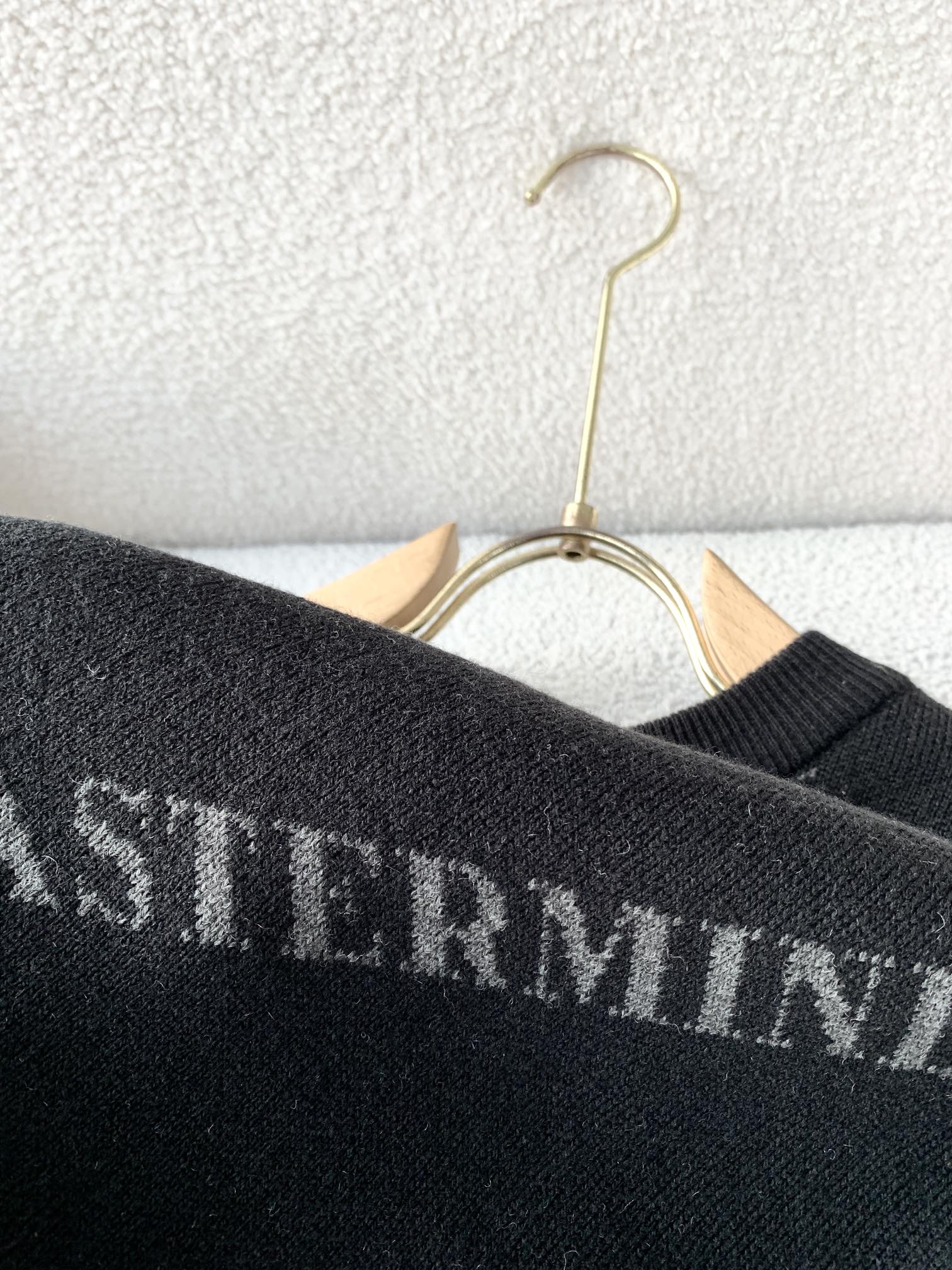 MASTERMIND ホスピタリティマインド とはコピー ウール セーター トップス 柔らかい ニット 髑髏ロゴ ブラック_8