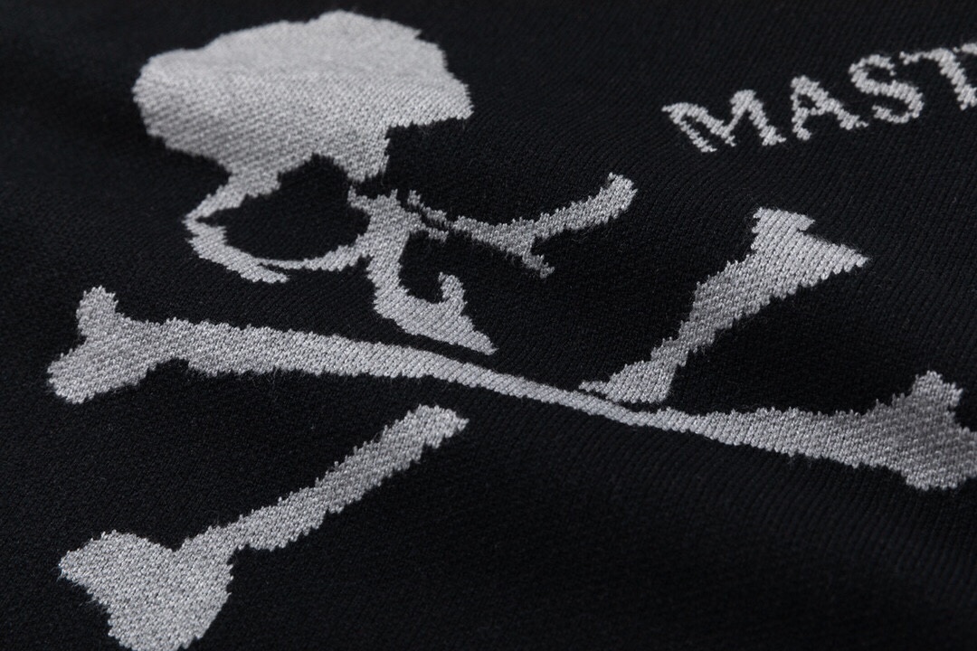 マスターマインド ジャパンｎ級品 ウール セーター トップス 柔らかい ニット 髑髏ロゴ カラフル ブラック_4
