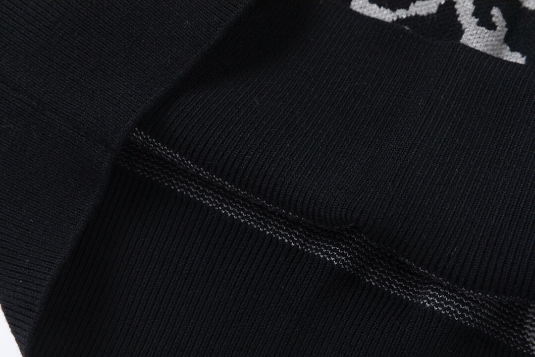 マスターマインド ジャパンｎ級品 ウール セーター トップス 柔らかい ニット 髑髏ロゴ カラフル ブラック_7