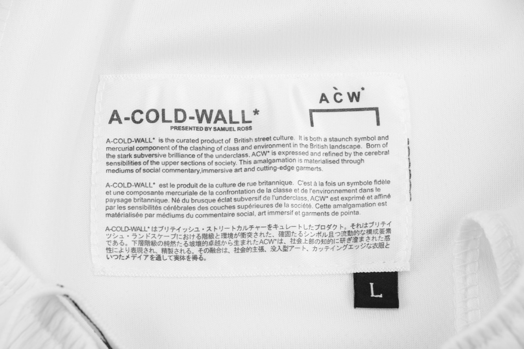 ACOLDWALL アコールドウォール 公式コピー プリント 防水 カジュアルパンツ 夏服 爽やか ホワイト_5
