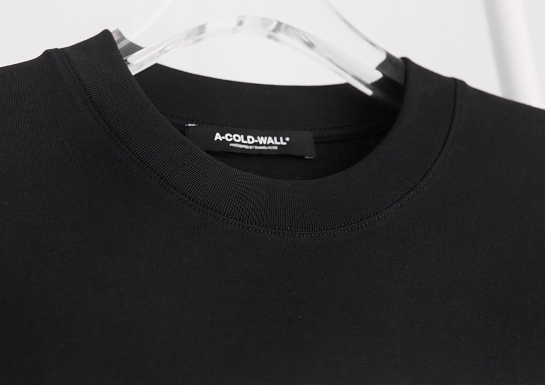 ACOLDWALL アコールドウォール tシャツコピー トップス 短袖 純綿 プリント 丸首 英国に有名なTシャツ シンプル ブラック_4