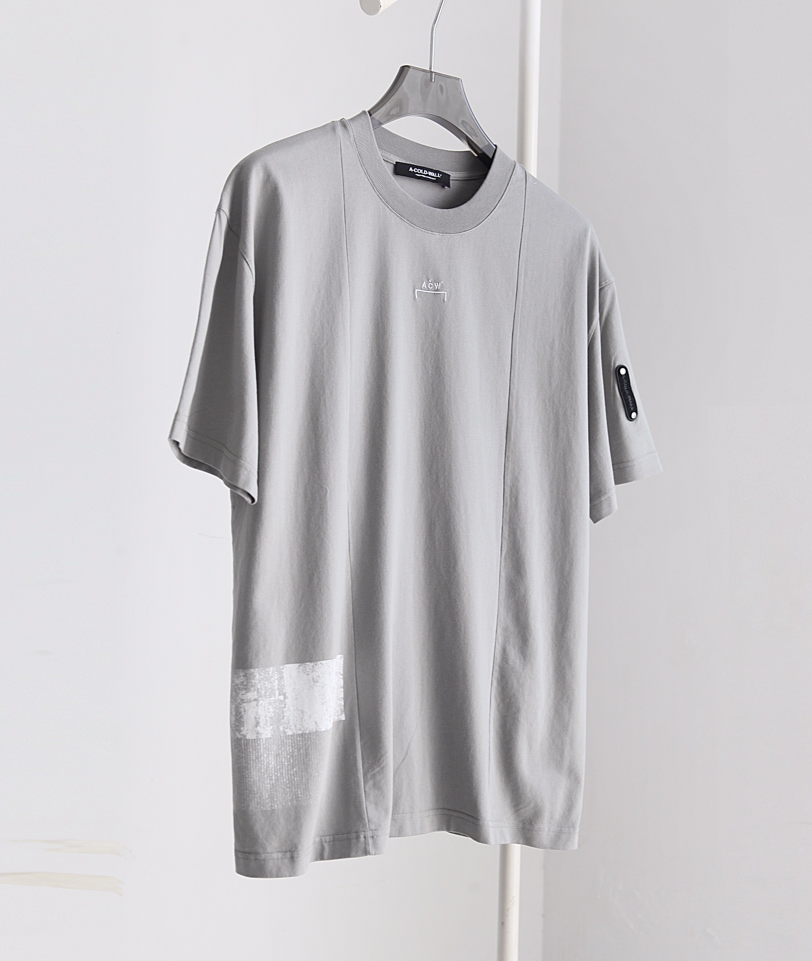 ACOLDWALL ア・コールド・ウォール激安通販 トップス 短袖Tシャツ 純綿 シンプル ロゴプリント 2色可選 グレイ_3