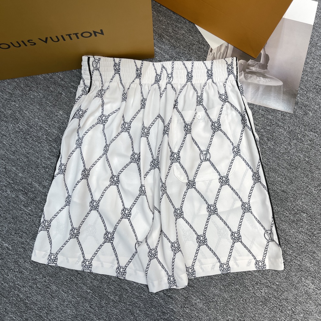 ノーティカパンツコピー ズボン シンプル 品質保証 ファッション ショットパンツ 網模様 ホワイト_1