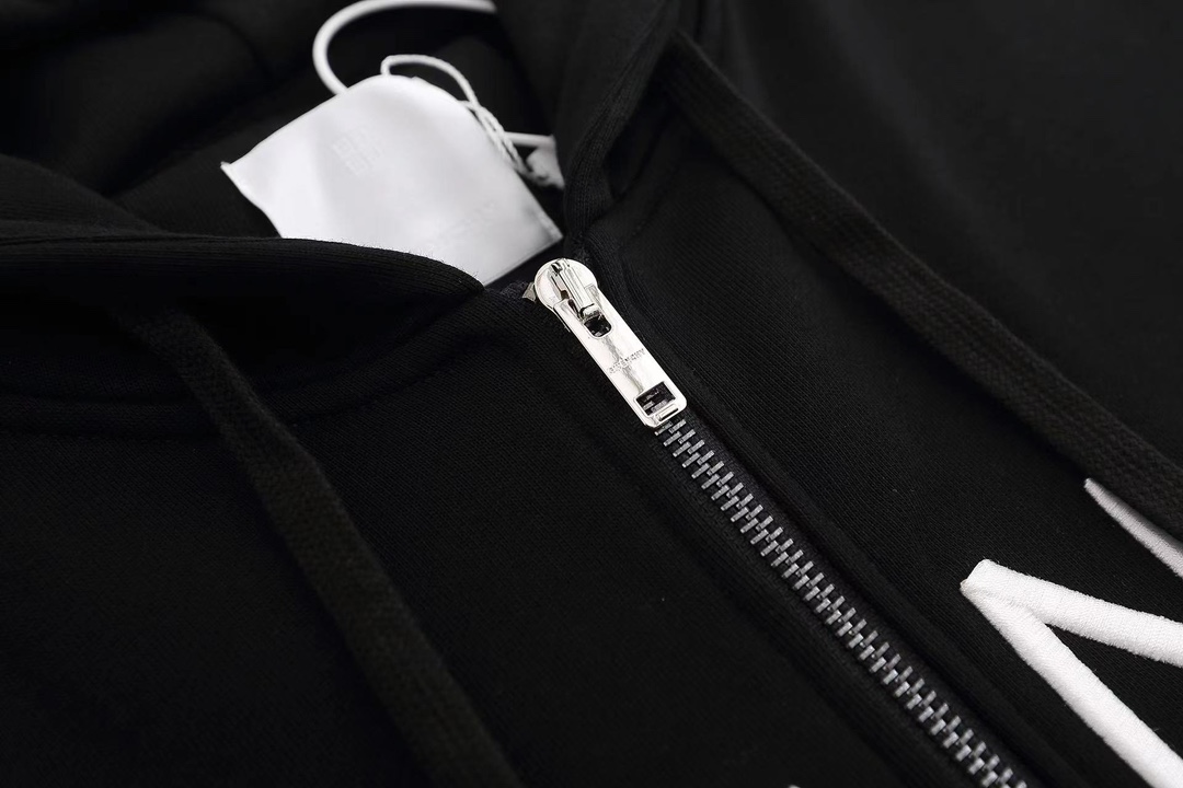 ジバンシィ服コピートップス ジャケット 厚い パーカー ロゴプリント ランニング フード付き 柔らかい ブラック_3