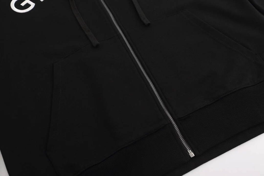 ジバンシィ服コピートップス ジャケット 厚い パーカー ロゴプリント ランニング フード付き 柔らかい ブラック_8
