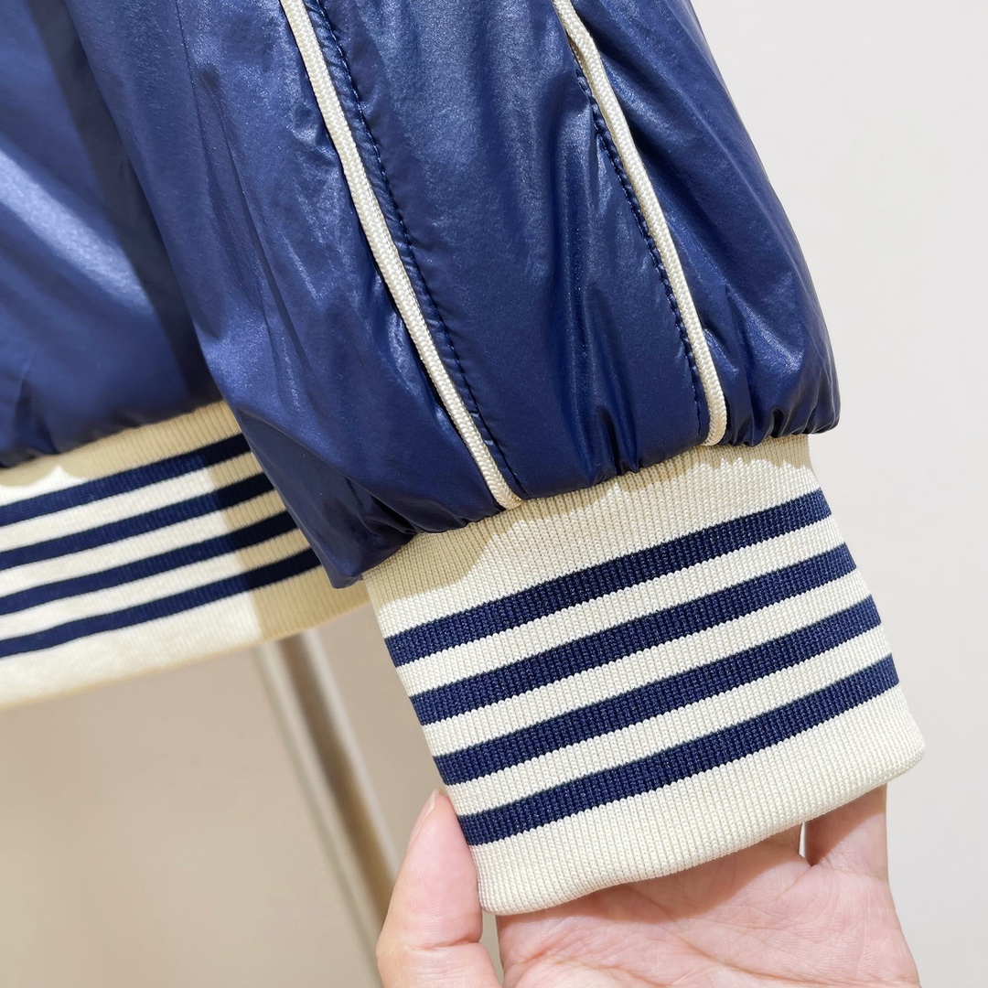 セリーヌジャケットメルカリ偽物 トップス アウター ファッション 柔らかい 品質保証 シンプル 暖かい 厚い ブルー_6