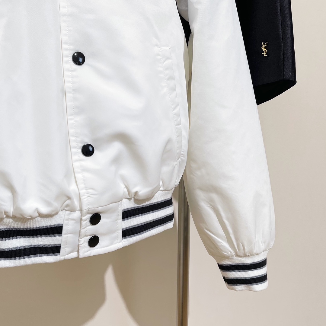 セリーヌのジャケットコピー トップス アウター ファッション シンプル 暖かい 野球服 ランニング 刺繍 ホワイト_4