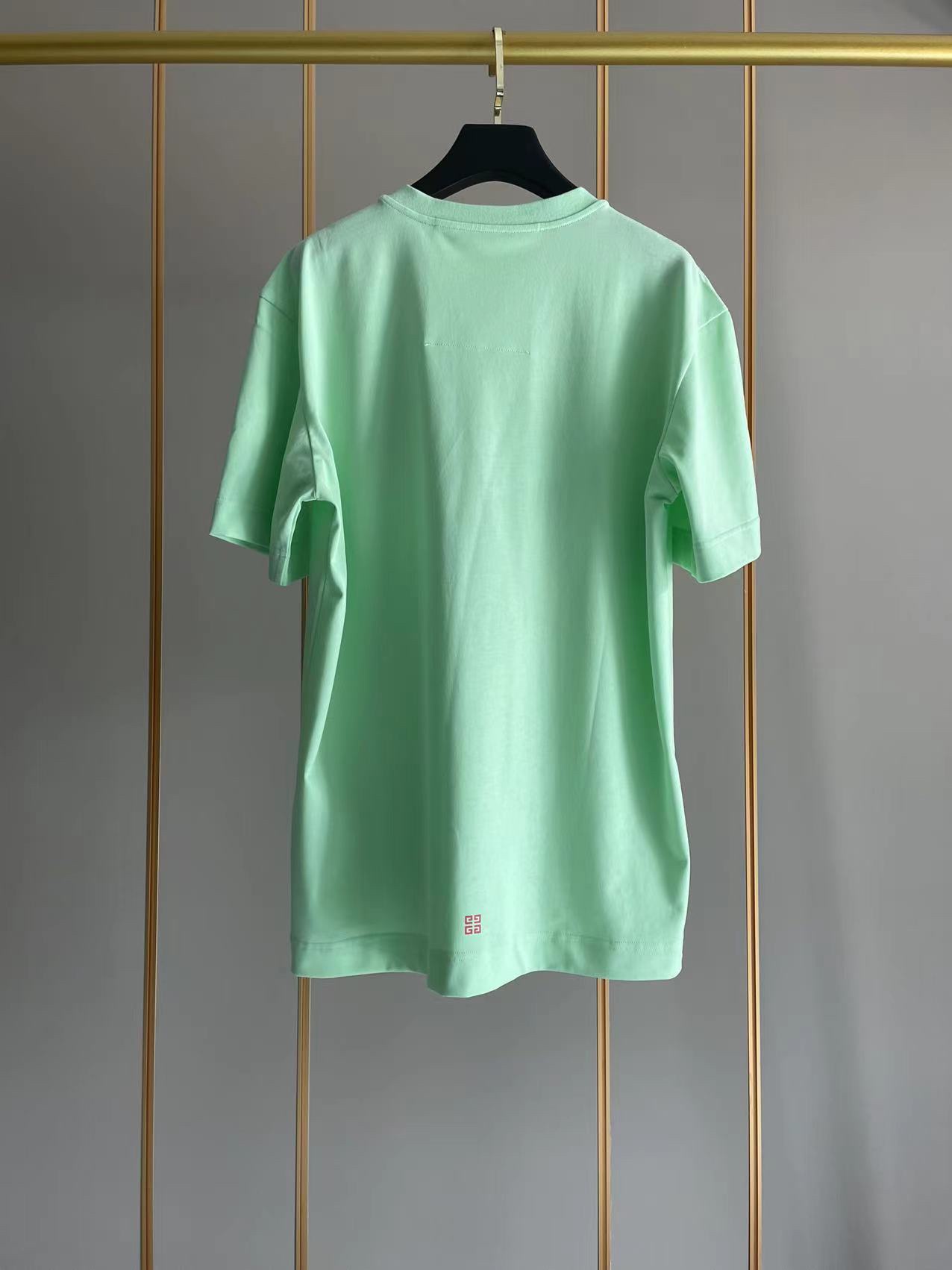 限定セール低価 ジバンシィトートバッグ激安通販 純綿 Tシャツ 半袖 トップス シンプル ロックプリント 大人気 3色可選 グリーン_2