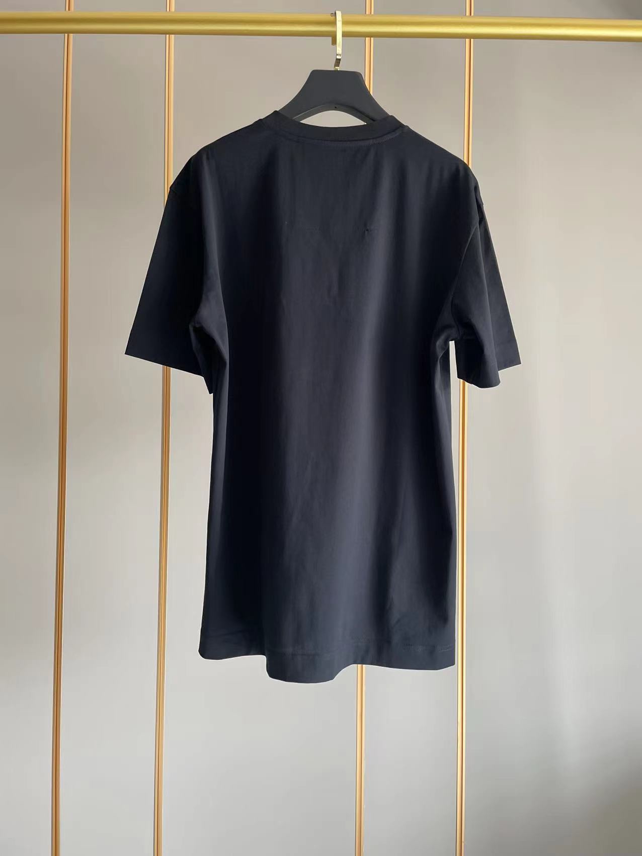 人気新作 ジバンシィ ロンtｎ級品 純綿 Tシャツ 半袖 トップス シンプル 青いプリント NEWデザイン ブラック_2