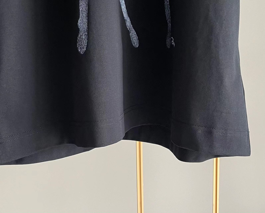 人気新作 ジバンシィ ロンtｎ級品 純綿 Tシャツ 半袖 トップス シンプル 青いプリント NEWデザイン ブラック_7