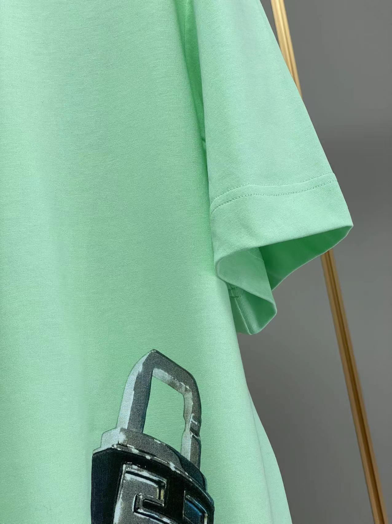 ジバンシィtシャツ激安通販 純綿 短袖 トップス ファッション ロックプリント 柔らかい 大販売 2色可選 グリーン_4