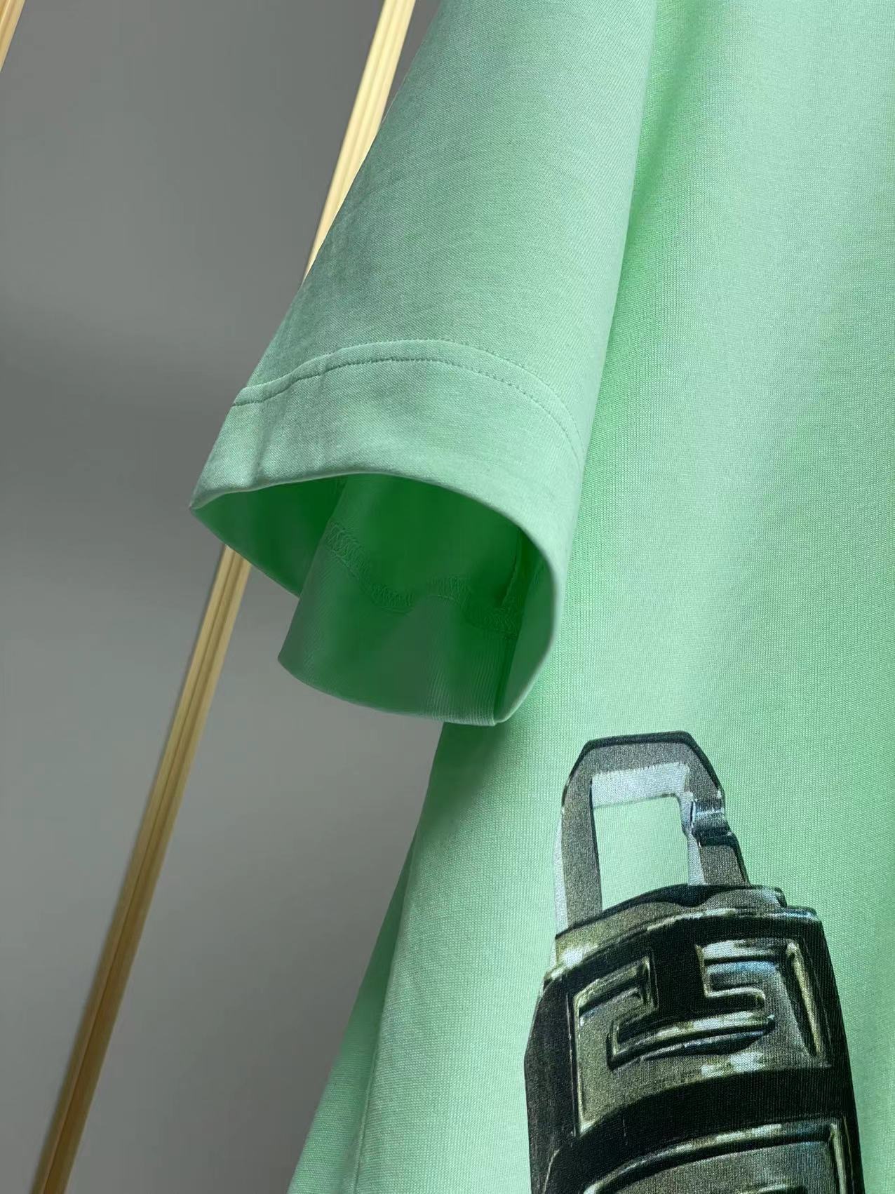 ジバンシィtシャツ激安通販 純綿 短袖 トップス ファッション ロックプリント 柔らかい 大販売 2色可選 グリーン_6